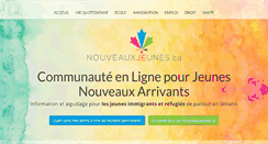 Desktop Screenshot of nouveauxjeunes.ca