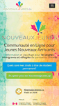 Mobile Screenshot of nouveauxjeunes.ca
